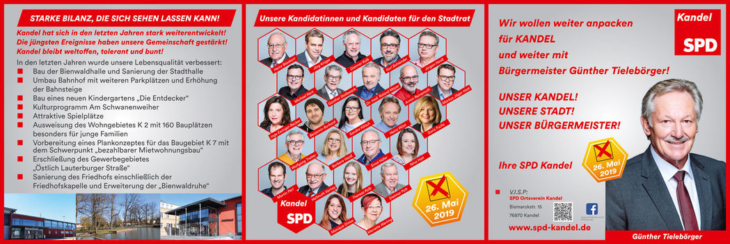 SPD Kandel Stadtrat Kandidatinnen und Kandidaten 2019