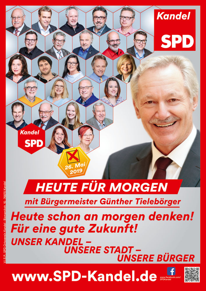 SPD Kandel Wahlplakat Stadtrat 2019